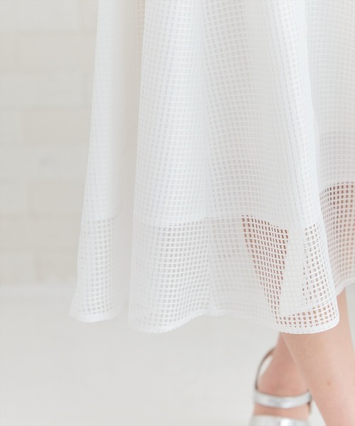 REDYAZEL（レディアゼル）の「ビッグカラースクエアレースワンピース（ワンピース・レディース・ネイビー/オフホワイト/ベージュ・FREE）」の13枚目の写真