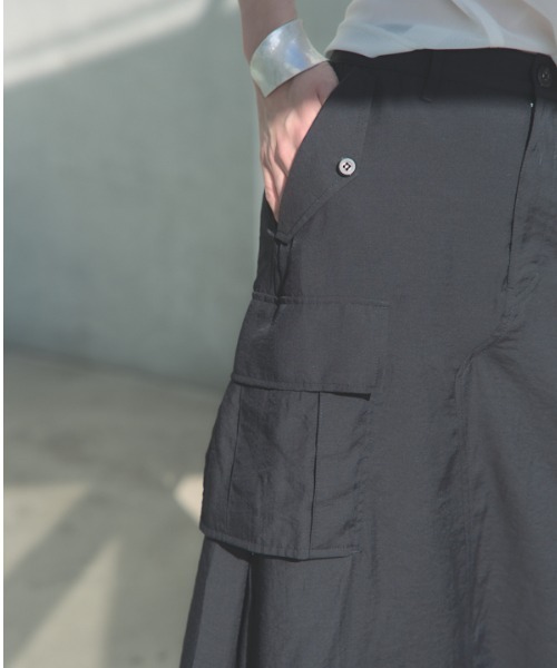 Muel Chic（ミュエルシック）の「Rozel sheer skirt ローゼルシアースカート（スカート・レディース・ブラック/グレー系/ベージュ・FREE）」の12枚目の写真
