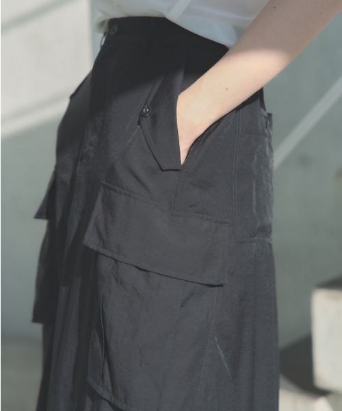Muel Chic（ミュエルシック）の「Rozel sheer skirt ローゼルシアースカート（スカート・レディース・ブラック/グレー系/ベージュ・FREE）」の14枚目の写真