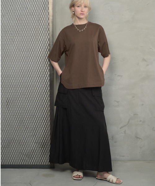 Muel Chic（ミュエルシック）の「Rozel sheer skirt ローゼルシアースカート（スカート・レディース・ブラック/グレー系/ベージュ・FREE）」の16枚目の写真
