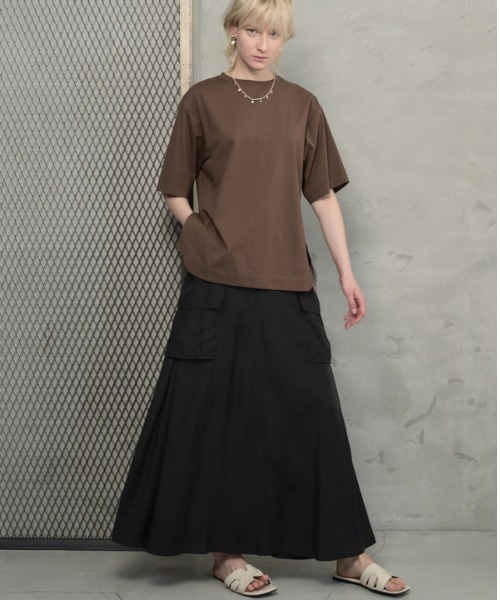 Muel Chic（ミュエルシック）の「Rozel sheer skirt ローゼルシアースカート（スカート・レディース・ブラック/グレー系/ベージュ・FREE）」の8枚目の写真