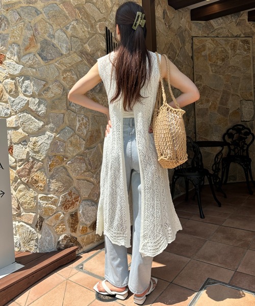ZIMMERMANN 透かし編みニット マキシワンピース【関税なし】 encountershop_dd250514-yayu174