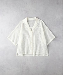 Right-on | 【HONEYSUCKLE ROSE】メッシュ開襟シャツ(シャツ/ブラウス)
