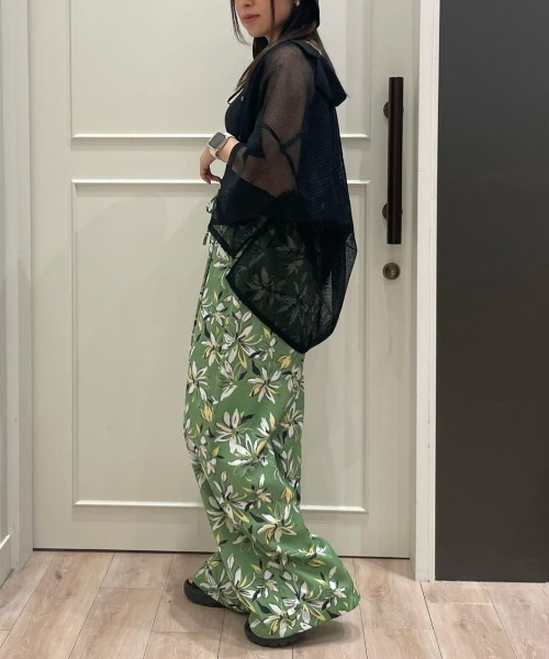 Right-on（ライトオン）の「【HONEYSUCKLE ROSE】メッシュ開襟シャツ（シャツ/ブラウス・レディース・ブラウン/ブラック/オフホワイト・L/M）」の17枚目の写真