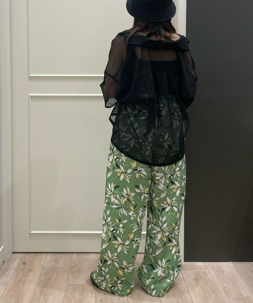 Right-on（ライトオン）の「【HONEYSUCKLE ROSE】メッシュ開襟シャツ（シャツ/ブラウス・レディース・ブラウン/ブラック/オフホワイト・L/M）」の16枚目の写真