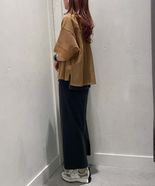 Right-on（ライトオン）の「【HONEYSUCKLE ROSE】メッシュ開襟シャツ（シャツ/ブラウス・レディース・ブラウン/ブラック/オフホワイト・L/M）」の14枚目の写真