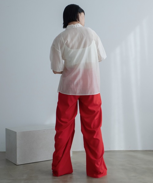 VACANCY（ヴァカンシー）の「ランダムリベットワイドスラックスパンツ（スラックス・レディース・レッド/ライトグレー/ブラック・SMALL/MEDIUM/LARGE）」の20枚目の写真