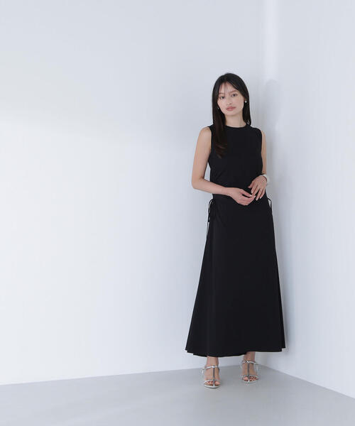 NATURAL BEAUTY BASIC(ナチュラルビューティーベーシック)の「◇サイドギャザーカットソーワンピース(ワンピース・レディース・ブラウン/レッド/ブラック・MEDIUM/P/S)」の13枚目の写真