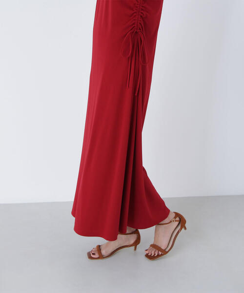 NATURAL BEAUTY BASIC(ナチュラルビューティーベーシック)の「◇サイドギャザーカットソーワンピース(ワンピース・レディース・ブラウン/レッド/ブラック・MEDIUM/P/S)」の20枚目の写真