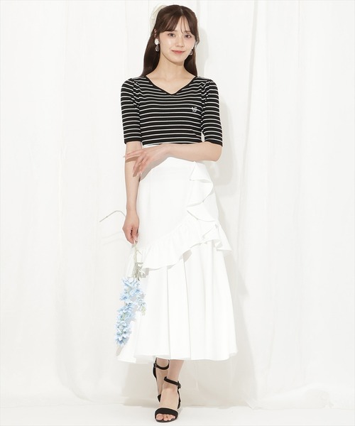WILLSELECTION（ウィルセレクション）の「ハートネックニットプルオーバー（ニット/セーター・レディース・ホワイト系その他/レッド/オフホワイト/ブラック系その他/ブラック・FREE）」の18枚目の写真