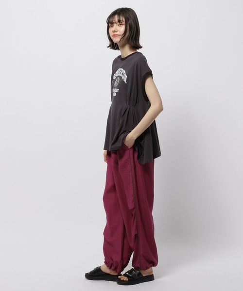 niko and...（ニコアンド）の「タックアソートリンガーＴシャツ（Tシャツ/カットソー・レディース・ベージュ/チャコール/ライトブルー/オフホワイト・LARGE/MEDIUM）」の16枚目の写真