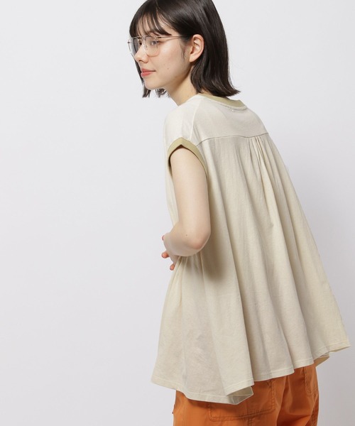 niko and...（ニコアンド）の「タックアソートリンガーＴシャツ（Tシャツ/カットソー・レディース・ベージュ/チャコール/ライトブルー/オフホワイト・LARGE/MEDIUM）」の20枚目の写真