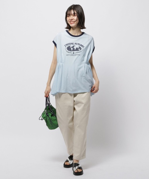 niko and...（ニコアンド）の「タックアソートリンガーＴシャツ（Tシャツ/カットソー・レディース・ベージュ/チャコール/ライトブルー/オフホワイト・LARGE/MEDIUM）」の21枚目の写真