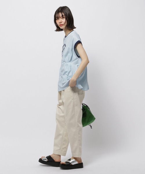 niko and...（ニコアンド）の「タックアソートリンガーＴシャツ（Tシャツ/カットソー・レディース・ベージュ/チャコール/ライトブルー/オフホワイト・LARGE/MEDIUM）」の22枚目の写真