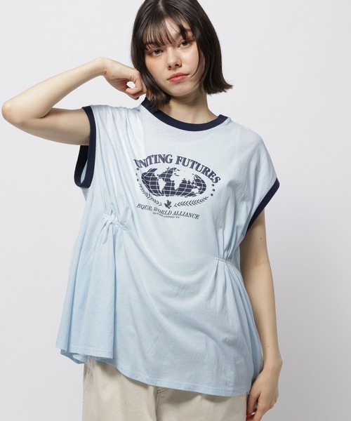 タックアソートリンガーTシャツ（Tシャツ/カットソー）｜niko