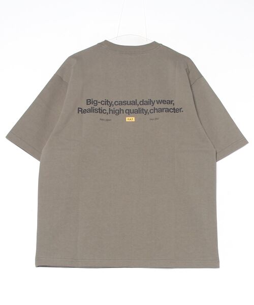 FAT(エフエイティー)の「SIGNATee(Tシャツ/カットソー・メンズ・ホワイト/ブラック/ベージュ/オリーブ・TITCH(M)/SKINNY(L)/FAT(XL)/JUMBO(XXL))」の5枚目の写真