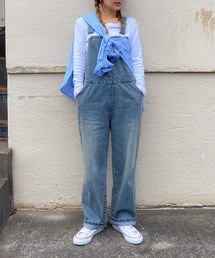 PICHI（ピイチ）の「デニムサロペット（サロペット/オーバーオール）」