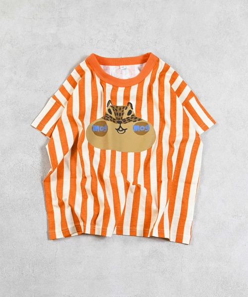 MARKEY'S（マーキーズ）の「総柄ワイドTシャツ（Tシャツ/カットソー・キッズ・ブラック/ライトブルー/ブルー系2/グレー/オフホワイト/イエロー/オレンジ/ミント/ベージュ/ピンク・L/M/S/XS/LL）」の10枚目の写真