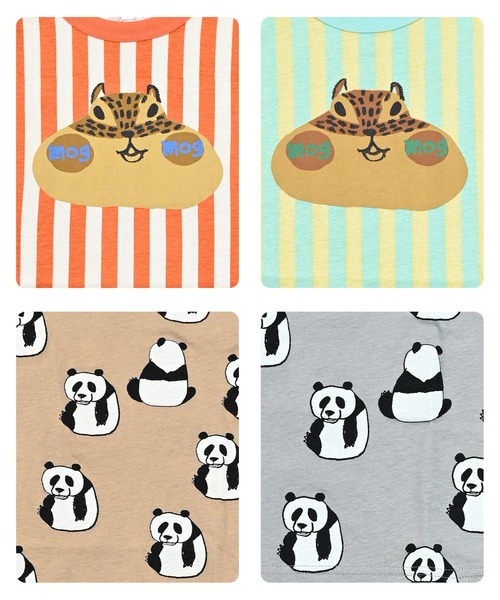 MARKEY'S（マーキーズ）の「総柄ワイドTシャツ（Tシャツ/カットソー・キッズ・ブラック/ライトブルー/ブルー系2/グレー/オフホワイト/イエロー/オレンジ/ミント/ベージュ/ピンク・L/M/S/XS/LL）」の15枚目の写真