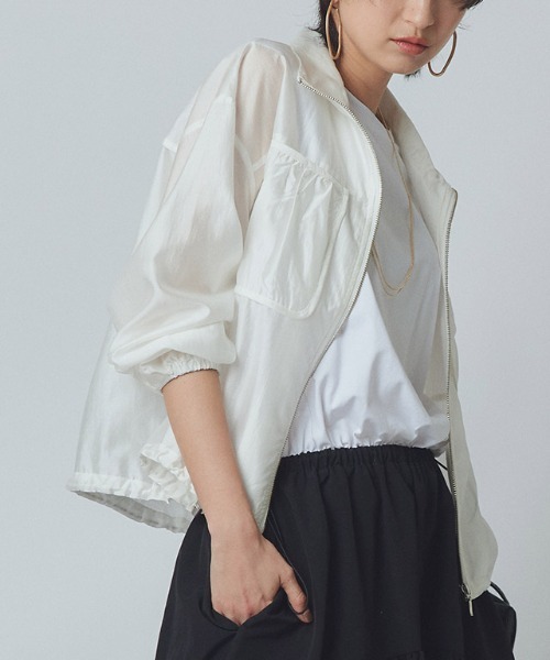 Drawer - cen. ノーカラーステッチシャツブルゾン UNISEX》【LIMITED EDITION】Prime-Over Curved Zip Stand