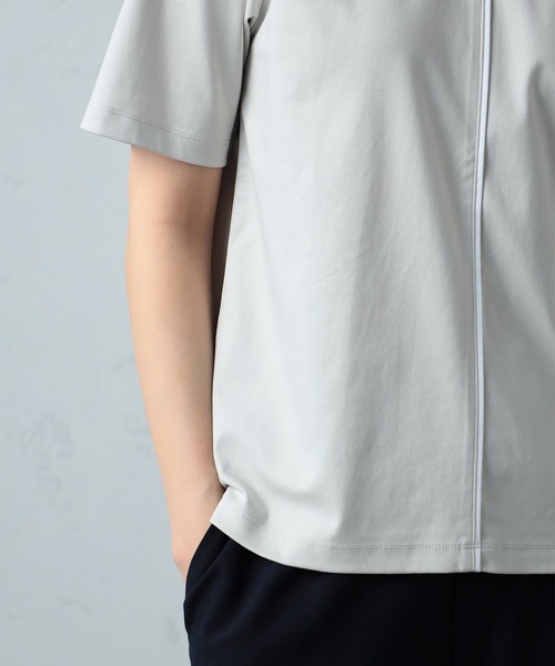 GALLORIA（ギャローリア）の「接触冷感　配色プルオーバー（Tシャツ/カットソー・レディース・ライトブルー/ライトベージュ/オフホワイト・LL/S/M/L）」の10枚目の写真