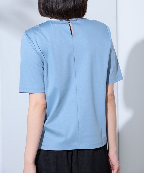 GALLORIA（ギャローリア）の「接触冷感　配色プルオーバー（Tシャツ/カットソー・レディース・ライトブルー/ライトベージュ/オフホワイト・LL/S/M/L）」の13枚目の写真