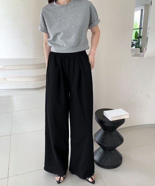 LOEWE コットン混スウェットパンツ 関税送料込 セール】綿混スウェットワイドパンツ（スウェットパンツ）｜LOWO