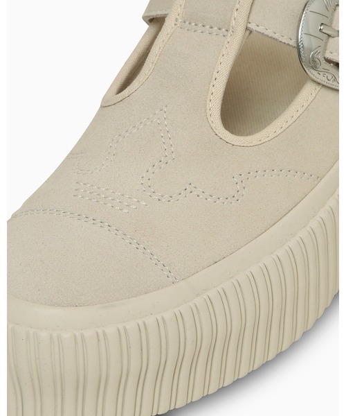 CONVERSE ALL STAR（コンバースオールスター）の「ALL STAR LIFTD RIBTAPE T-STRAP WT OX / オールスター　リフテッド　リブテープ　Ｔストラップ　ＷＴ　ＯＸ（スニーカー・レディース・ホワイト・3.5/3/6.5/5.5/5/4.5/4/7/7.5/8/8.5/9/9.5）」の4枚目の写真