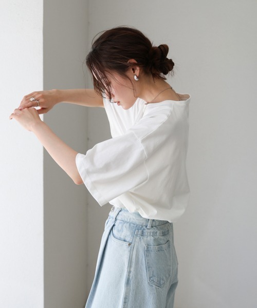 Bab（バブ）の「フォトプリントカラーロゴ半袖Ｔシャツ（Tシャツ/カットソー・レディース・ピンク/ブルーグリーン・M）」の6枚目の写真