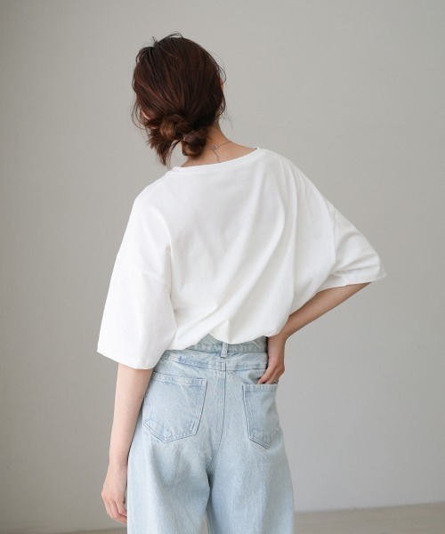 Bab（バブ）の「フォトプリントカラーロゴ半袖Ｔシャツ（Tシャツ/カットソー・レディース・ピンク/ブルーグリーン・M）」の11枚目の写真