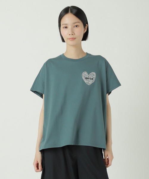 tシャツ (S)ハートロゴT / Tシャツ レディース S)ハートロゴT / Tシャツ（Tシャツ/カットソー）｜ZUCCa（ズッカ