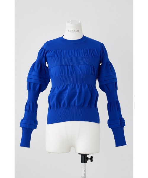 ENFOLD（エンフォルド）の「凸凹プルオーバー（ニット/セーター・レディース・ブラック/グレー/ブルー・38）」の3枚目の写真