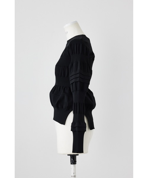 ENFOLD（エンフォルド）の「凸凹プルオーバー（ニット/セーター・レディース・ブラック/グレー/ブルー・38）」の7枚目の写真