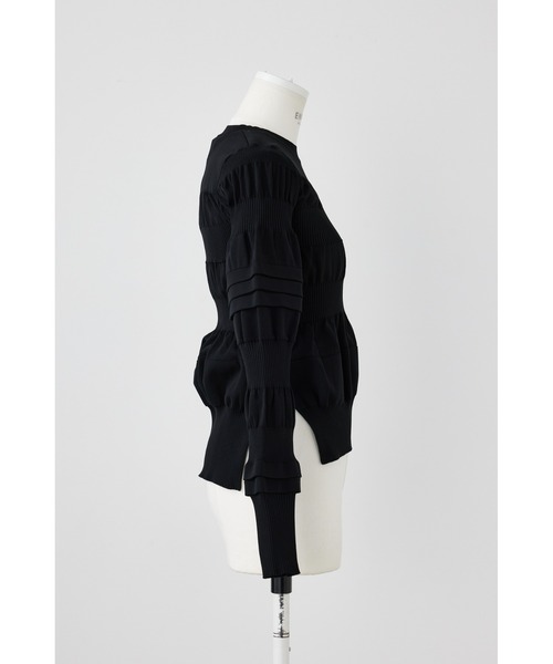 ENFOLD（エンフォルド）の「凸凹プルオーバー（ニット/セーター・レディース・ブラック/グレー/ブルー・38）」の9枚目の写真