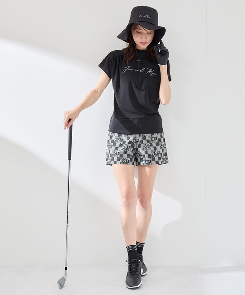 JUN&ROPE'(ジュンアンドロペ)の「【UV】【接触冷感】強撚スムースギャザープルオーバー(Tシャツ/カットソー・レディース・ブラック/ベージュ/ホワイト・M/S/L)」の8枚目の写真