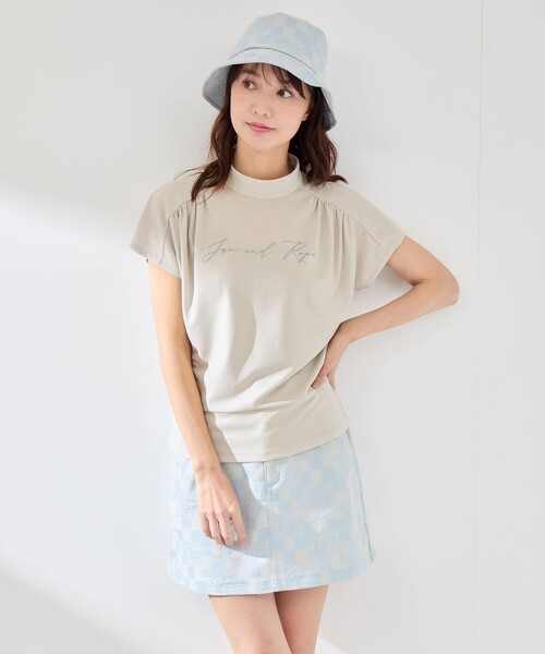JUN&ROPE'(ジュンアンドロペ)の「【UV】【接触冷感】強撚スムースギャザープルオーバー(Tシャツ/カットソー・レディース・ブラック/ベージュ/ホワイト・M/S/L)」の20枚目の写真