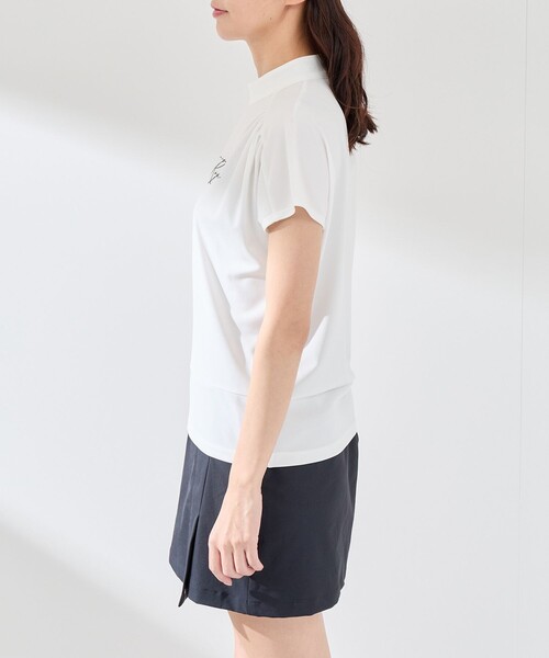 JUN&ROPE'(ジュンアンドロペ)の「【UV】【接触冷感】強撚スムースギャザープルオーバー(Tシャツ/カットソー・レディース・ブラック/ベージュ/ホワイト・M/S/L)」の14枚目の写真