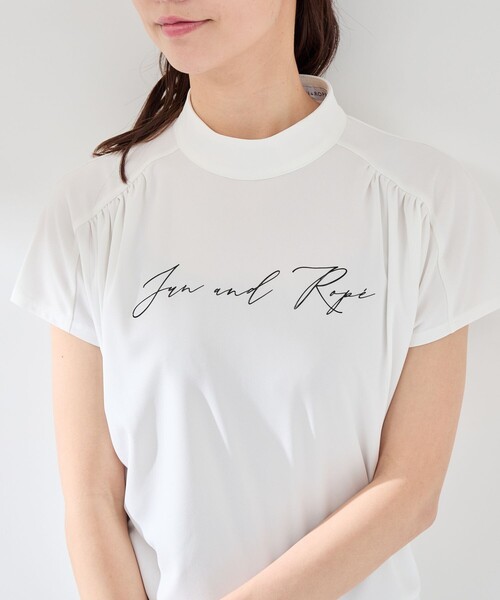 JUN&ROPE'(ジュンアンドロペ)の「【UV】【接触冷感】強撚スムースギャザープルオーバー(Tシャツ/カットソー・レディース・ブラック/ベージュ/ホワイト・M/S/L)」の16枚目の写真