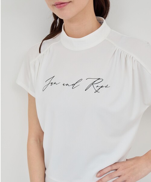 JUN&ROPE'(ジュンアンドロペ)の「【UV】【接触冷感】強撚スムースギャザープルオーバー(Tシャツ/カットソー・レディース・ブラック/ベージュ/ホワイト・M/S/L)」の18枚目の写真