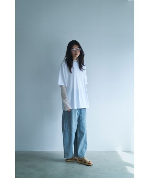 marjour（マージュール）の「HALF SLEEVE OVER TEE（Tシャツ/カットソー・レディース・オフホワイト・M）」の15枚目の写真