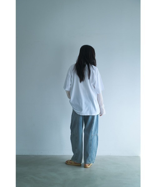 marjour（マージュール）の「HALF SLEEVE OVER TEE（Tシャツ/カットソー・レディース・オフホワイト・M）」の17枚目の写真