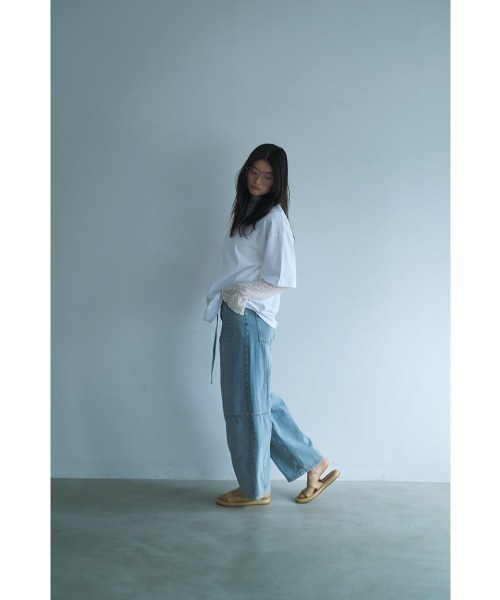 marjour（マージュール）の「HALF SLEEVE OVER TEE（Tシャツ/カットソー・レディース・オフホワイト・M）」の18枚目の写真