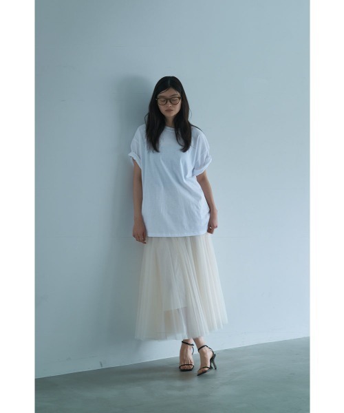 marjour（マージュール）の「HALF SLEEVE OVER TEE（Tシャツ/カットソー・レディース・オフホワイト・M）」の20枚目の写真