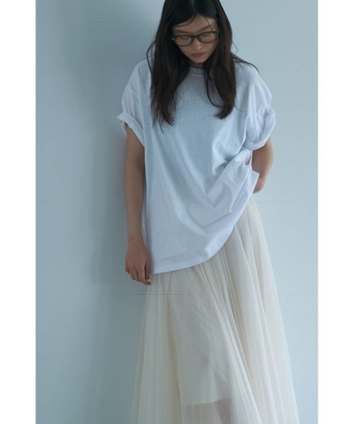 marjour（マージュール）の「HALF SLEEVE OVER TEE（Tシャツ/カットソー・レディース・オフホワイト・M）」の21枚目の写真