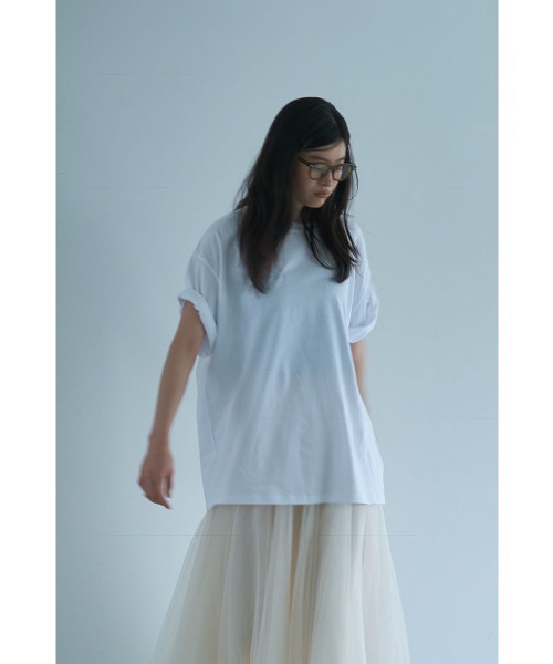 marjour（マージュール）の「HALF SLEEVE OVER TEE（Tシャツ/カットソー・レディース・オフホワイト・M）」の22枚目の写真