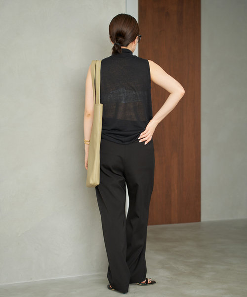 plage(プラージュ)の「《追加》silk/linen nuance プルオーバー(ニット/セーター・レディース・ブラック/カーキ・FREE)」の12枚目の写真