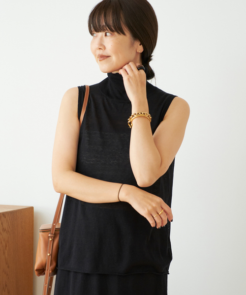 plage(プラージュ)の「《追加》silk/linen nuance プルオーバー(ニット/セーター・レディース・ブラック/カーキ・FREE)」の21枚目の写真