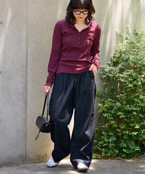 Lee（リー）の「別注【Lee /リー】イージーペインターパンツ（デニムパンツ・レディース・ネイビー/ブルー・SMALL/MEDIUM）」の3枚目の写真