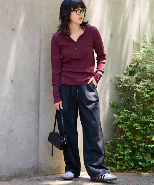 Lee（リー）の「別注【Lee /リー】イージーペインターパンツ（デニムパンツ・レディース・ネイビー/ブルー・SMALL/MEDIUM）」の4枚目の写真