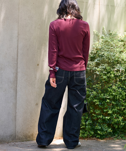 Lee（リー）の「別注【Lee /リー】イージーペインターパンツ（デニムパンツ・レディース・ネイビー/ブルー・SMALL/MEDIUM）」の7枚目の写真